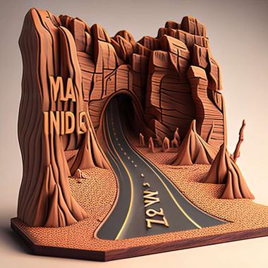 3D model Road Not Taken game (STL)